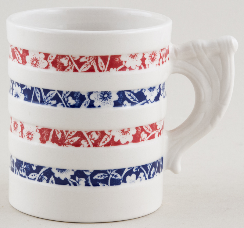 Mug Hooped Red and Blue